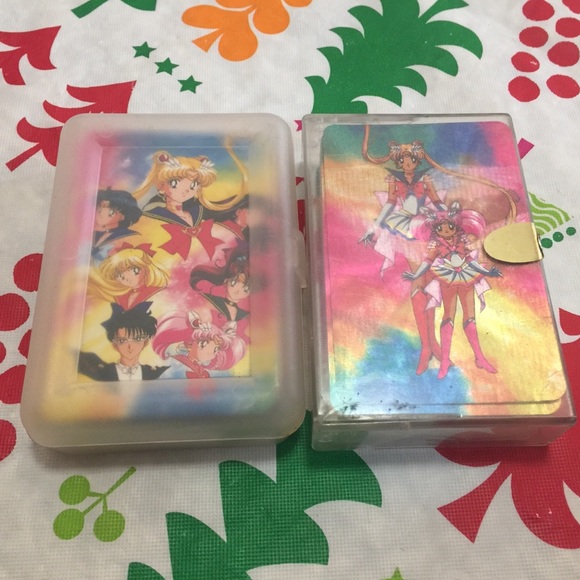 SailorMoon 2 Decks of Playing Cards & 6 Gold Cards - Picture 12 of 13
